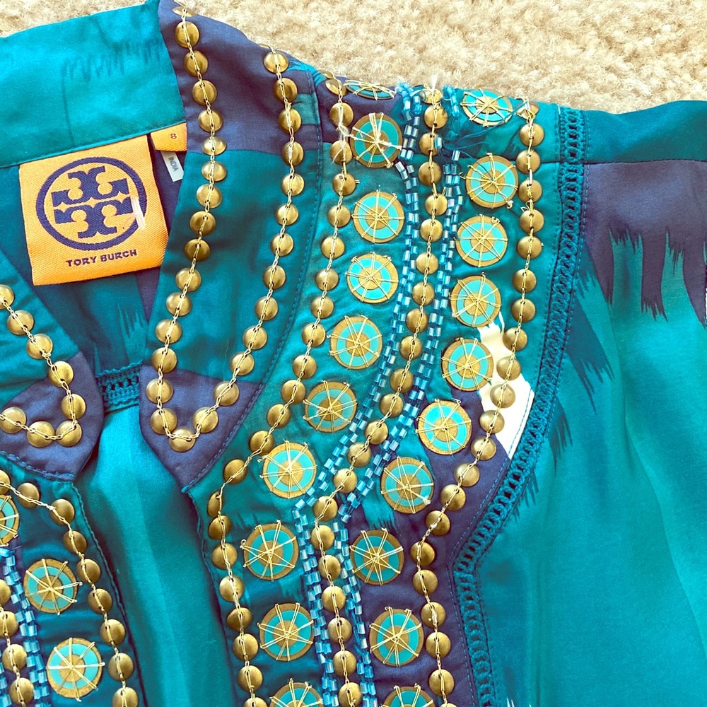 Tory Burch Women’s Silk Tunic size 8